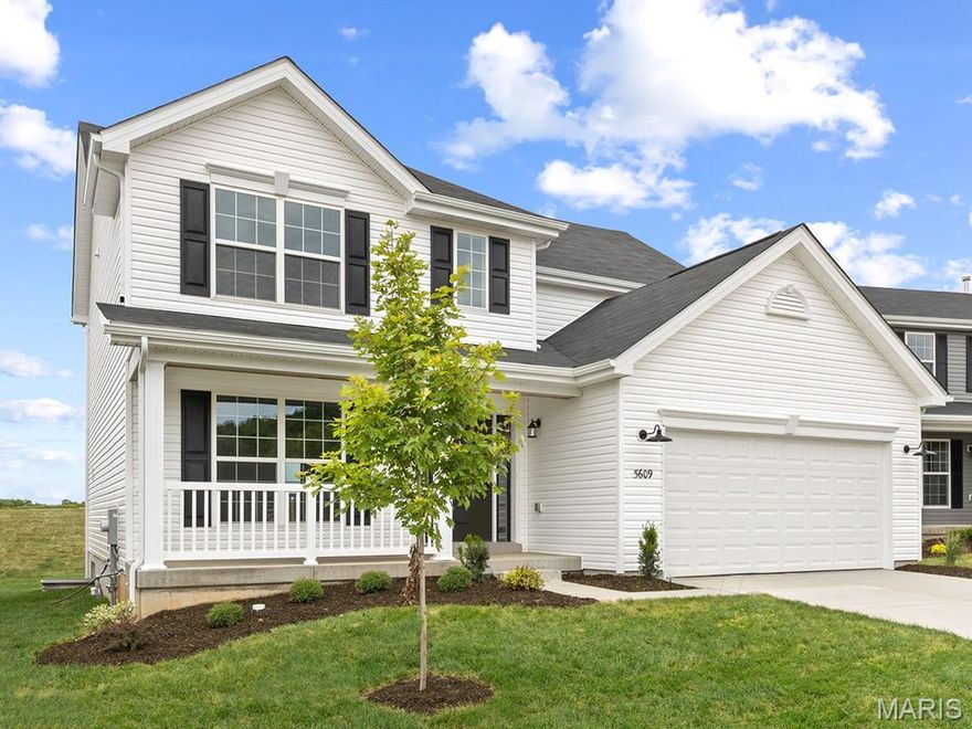 New McBride Homes Royal II 2-story, 4BR, 2.5BA, is ready now! Inside you’ll find a luxury kitchen with Brellin White 42” tall cabinetry, large center island w/breakfast bar, quartz countertops, SS GE appliances, & corner walkin pantry. The breakfast rm opens to the backyard w/sliding glass door. The main level features a large family rm w/window wall for natural light. A formal dining, laundry, & powder rm complete the main level. Open spindled staircase to the 2nd floor. Upstairs the master suite has a walk-in closet, private luxury bath w/double bowl vanity, tub, enclosed toilet, & walkin shower. Plus 3 extra bedrooms & hall bath. Upgraded lighting/plumbing fixtures, garage coachlights & ¾ bath rough-in at LL. Boone Ridge is the perfect blend of suburban convenience and small-town charm with 64 homesites just minutes from local dining and entertainment. Enjoy peace of mind with McBride Homes’ 10 year builders warranty & incredible customer service! Similar photos shown.