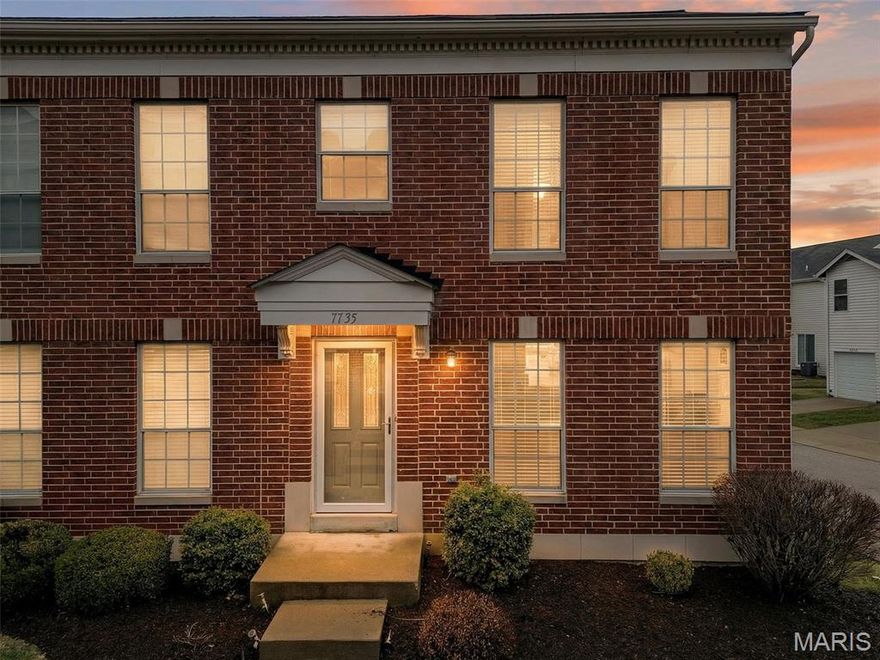 SHARP, END-UNIT TOWNHOME LOCATED JUST STEPS AWAY FROM THE WINGAHVEN BOARDWALK! Enjoy all of the benefits of the Winghaven community lifestyle including miles of trails just steps away, shopping, organized community events, concerts, playgrounds, country club, golf course, and more! The main floor features a generous great room, bar seating, breakfast room, and ½ bath. Appliances include stainless steel refrigerator, oven/microwave, and dishwasher & HVAC is 1 yr old. Walk out sliding door in kitchen provides access to private patio. Updates to flooring on the main floor and carpet on second floor are in exceptional condition and offer a modern, comfortable appearance. Upstairs features a master bedroom with spacious walk-in closet and full master bath, a flexible loft/bonus room, 2nd bedroom, and adjacent full bath. The townhome features a convenient, full basement for storage and can easily be finished for additional living area. Fridge, Washer & Dryer would stay. There is an attached garage and plenty of additional guest parking. Convenient access to hwy 40, 364, and 70 all just minutes away. COME SEE THIS BEAUTIFUL, END-UNIT TOWNHOME FEATURING 2 BEDROOMS, 2.5 BATHS, LOFT / BONUS ROOM, ATTACHED GARAGE AND FULL BASEMENT TODAY!