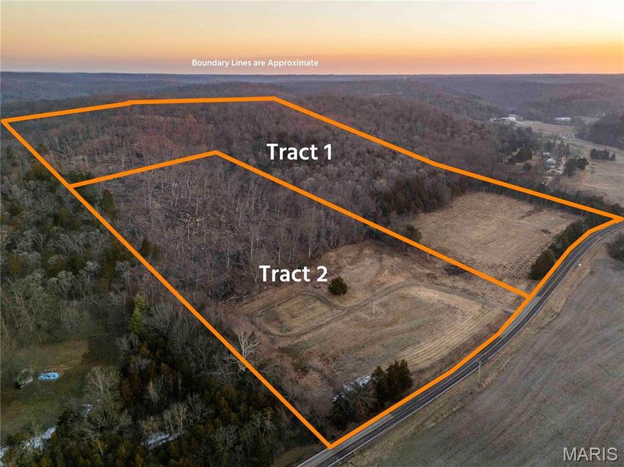 AUCTION LISTING - List price is not indicative of Seller’s final reserve amount.  This property is part of an online bidding event.  This sale will be executed with a no-contingency contract provided by the brokerage representing the Seller. See MLS Supplement Document for complete details.  
Located in eastern Warren County just outside of Marthasville, this property offers an excellent combination of open ground and mature timber. With frontage on blacktop Highway D, access is convenient while still providing the privacy and setting buyers are looking for. The gently rolling terrain, scenic wooded ridges, and open areas make this farm well suited for a home site, family compound, or multiple rural residences.

The mix of habitat creates strong hunting and recreational opportunities. This area of Warren County is well known for producing quality whitetails, including a documented 200" class buck that lived on this property and was harvested nearby. The timbered ridges, travel corridors, and available food sources make this a strong setup for deer and other wildlife.

In addition to recreation, the open ground provides options for food plots, hobby farming, or pasture. The balance of open and wooded acreage allows a buyer to shape the property to fit their vision, whether that’s building, managing for wildlife, or simply enjoying the land.

The location is hard to beat—less than 10 minutes to Washington and under an hour from St. Louis. Properties in this area rarely become available with this combination of access, build potential, and recreational value.