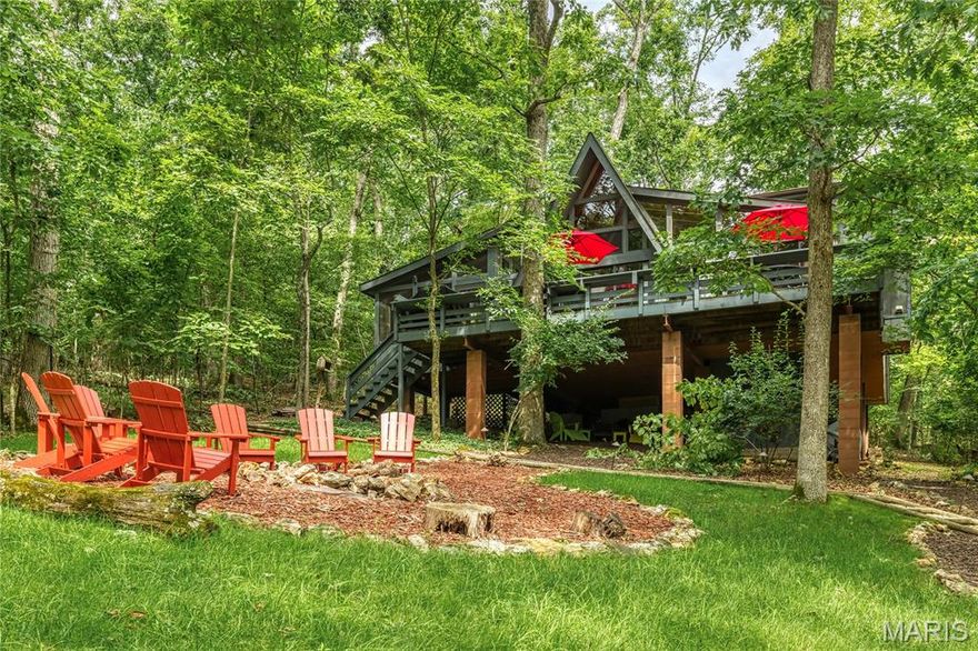Charming A-frame chalet on the shores of Lake Wren in Innsbrook! This fully furnished 3 bedroom, 2 full bath retreat offers year-round relaxation with a spacious living room, cozy wood-burning fireplace, and a stunning wall of windows that brings the outdoors in. Enjoy the lake view from the large deck, screened-in porch, or right off the private dock. Unwind around the fire-pit just steps from the water. Inside, you’ll find a warm, inviting kitchen and plenty of space to gather with friends and family. Includes washer, dryer, dishwasher, and is on Innsbrook’s sewer system. Can be rented if desired. The perfect mix of comfort, character, and waterfront living!