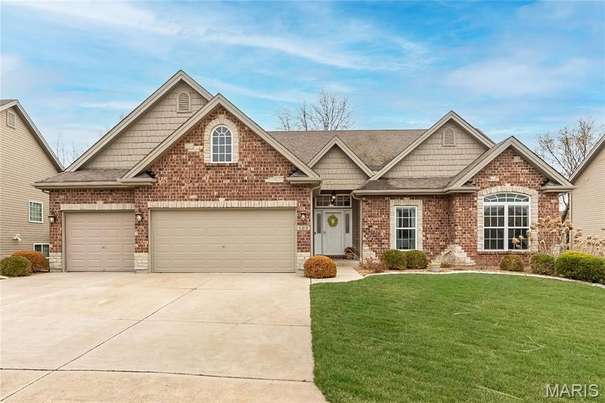 Stunning Style, and Comfort – All in One Home! ** Welcome to this Beautiful 4Bedroom, 3 Car Garage Home in the Sought after Subdivision of Auburn Trace. ** Hardwood floors and custom millwork throughout the main floor. The Great Room features a cozy gas fireplace framed by a wall of windows, filling the space with natural light. Custom tray ceiling in the Open Dining Room, perfect area for entertaining. ** Kitchen is the heart of the home with the attractive staggered cabinets, granite counter tops, and kitchen island with seating. Plus, Stainless steel appliances, walk-in pantry and spacious main floor laundry.** Retreat to the Master Suite with the floor-to-ceiling bay window, large walk-in closet, double vanity, and separate soaking tub and shower. ** An open spindle staircase leads to the lower level, where you'll find a spacious 4th Bedroom and a Full Bathroom, along with lookout windows and plenty of space ready for your own finishing touches. ** Step outside to enjoy the fantastic backyard, beautifully landscaped for privacy, with a covered deck and paver patio—perfect for relaxing or entertaining.** Schedule your showing today!