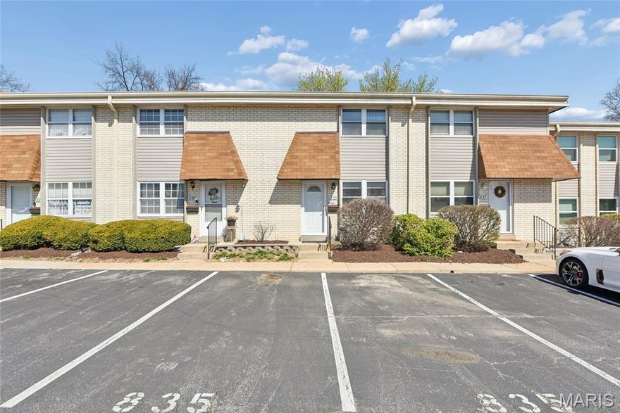 Welcome to Ballwin! This move-in ready three-level townhouse offers maintenance-free living and the convenience of condo life. The light-filled open floor plan creates an inviting space perfect for everyday living and entertaining. Luxury vinyl flooring throughout the main level allows each room to flow seamlessly. The updated kitchen features newer white cabinetry, granite countertops, beautiful tile backsplash, and matching stainless steel appliances. Fresh neutral paint throughout provides the perfect backdrop for any style. The lower level offers additional living space with new carpet, laundry room, and a convenient powder room. This flexible area is perfect for a recreation room, home office, or both. Walk out to your private patio featuring a spa area surrounded by a privacy fence - an ideal place to relax. Upstairs you’ll find two generously sized bedrooms with ample closet space and a full Jack-and-Jill bathroom accessible from both bedrooms. Enjoy being within walking distance of the community pool, shopping, dining, and nearby parks. This home truly has it all - simply move in and enjoy!