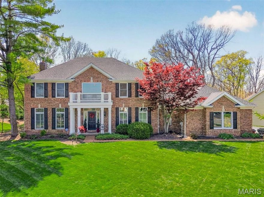 This stunning home on Drummer Lane could be yours, just in time for summer! Located in Wildwood, just on the edge of Chesterfield, filled with updates, and beautifully maintained, this 4 bed, 4.5 bath home offers over 4,800 sqft of living space on a private .62-acre lot in the highly sought-after Wildhorse subdivision. No detail has been overlooked with extensive upgrades throughout, including all new windows across the entire home, a brand new roof, new driveway, and upgraded 6” gutters with extended drainage for optimal water management. The exterior shines with enhanced grading, a new front porch overhang, HUE outdoor lighting, and a fully upgraded irrigation system with rotary sprinkler heads. Inside, you’ll find a fresh, modern feel with new flooring and carpet on both main and upper levels, all new lighting fixtures, and beautifully updated kitchen and bath spaces. The kitchen is equipped with a new sink, disposal, dishwasher, double oven, and reverse osmosis system plumbed to the fridge + a glistening Viking range. The primary bath has been refreshed with new countertops, sinks, and faucets. This home also has a prime location within Wildhorse as well, sitting at the exact spot for bus pickup/dropoff, and just a quick walk down the street to the pool, lake, tennis courts, and walking trails! Wildhorse is known for its scenic surroundings, top-rated Rockwood schools, and easy access to parks and trails, making this home the perfect blend of lifestyle and luxury livability.