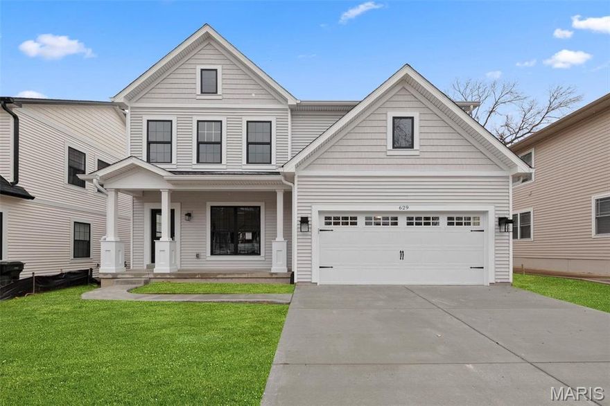 Move-In Ready! New construction by Genesis Development in Kirkwood! This exquisite 5 BD, 3.5 BA home has 3,144 s/f of finished living space in an amazing location. The gourmet Kitchen has SS appl, gas c-top, dbl oven, on-trend cabinetry, tile b-splash, Quartz c-tops, W/I pantry, Kit island w/brkfst bar and a beverage center. The Great Rm has a gas FP, 9 ft clngs and wood flrs (t/out the main). There is a DR w/crown and wainscot and a Powder Rm. The Primary Suite is spectacular w/a dbl door entry, crown molding, W/I closet, raised height dbl bowl vanity, soaking tub and sep shower. There are W/I closets in every bdr. The color selections were made by a design prof. Enjoy Low E windows, R49 ceiling insul, Hi effic zoned HVAC, 50 gal water htr, lawn irrig pre-wire and a 16x14 patio. The finished LL has a tall pour, Rec Rm, full bath and a bdr w/egress window. Enjoy nearby parks, restaurants, downtown Kirkwood, easy Hwy access and Lambert Int. Amazing home, desirable Kirkwood schools!