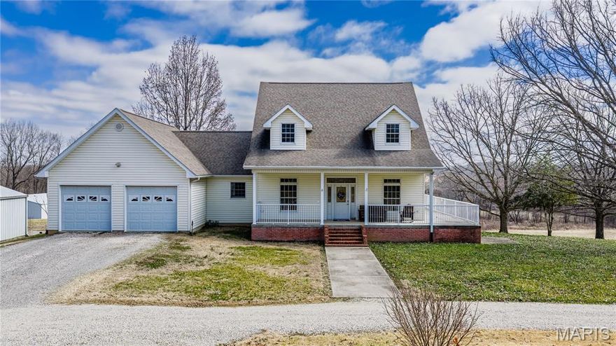 This is a custom built 2,103 sq ft above ground, 1.5 story modern farmhouse sitting on a hill overlooking huge breathtaking pasture with woods sprinkled in on the north side that provides turkey & deer to watch on your screened in porch or lower patio. The property consists of 14.7 acres that have been immaculately maintained. The basement is large (1,463 sq ft) enough to entertain that walks out to awesome views. The home has a huge attached 25x33 garage. Insulated 24x40 shop building with electric, large side shed for storing tractors, boats off of the main shop building. The open shed furthest from the house could hold larger equipment or horses/cattle. This property shows much better than we can possible write about. The home has the space to add at least 2 more bedrooms & the utility room was also built to add another bathroom. With the extremely nice home, sheds/shop, lay of the land you can embrace the tranquility of country living at its finest. Asking $589,900. Recently appraised for $675,000. Lp tank is owned & gas purchased gas from Halter. Usually 1 1/2-2 tanks year. Depends upon what you buy per gallon.  Semo fiber $85-115 depending what you want. $127.80 is electric average month, Black River electric.