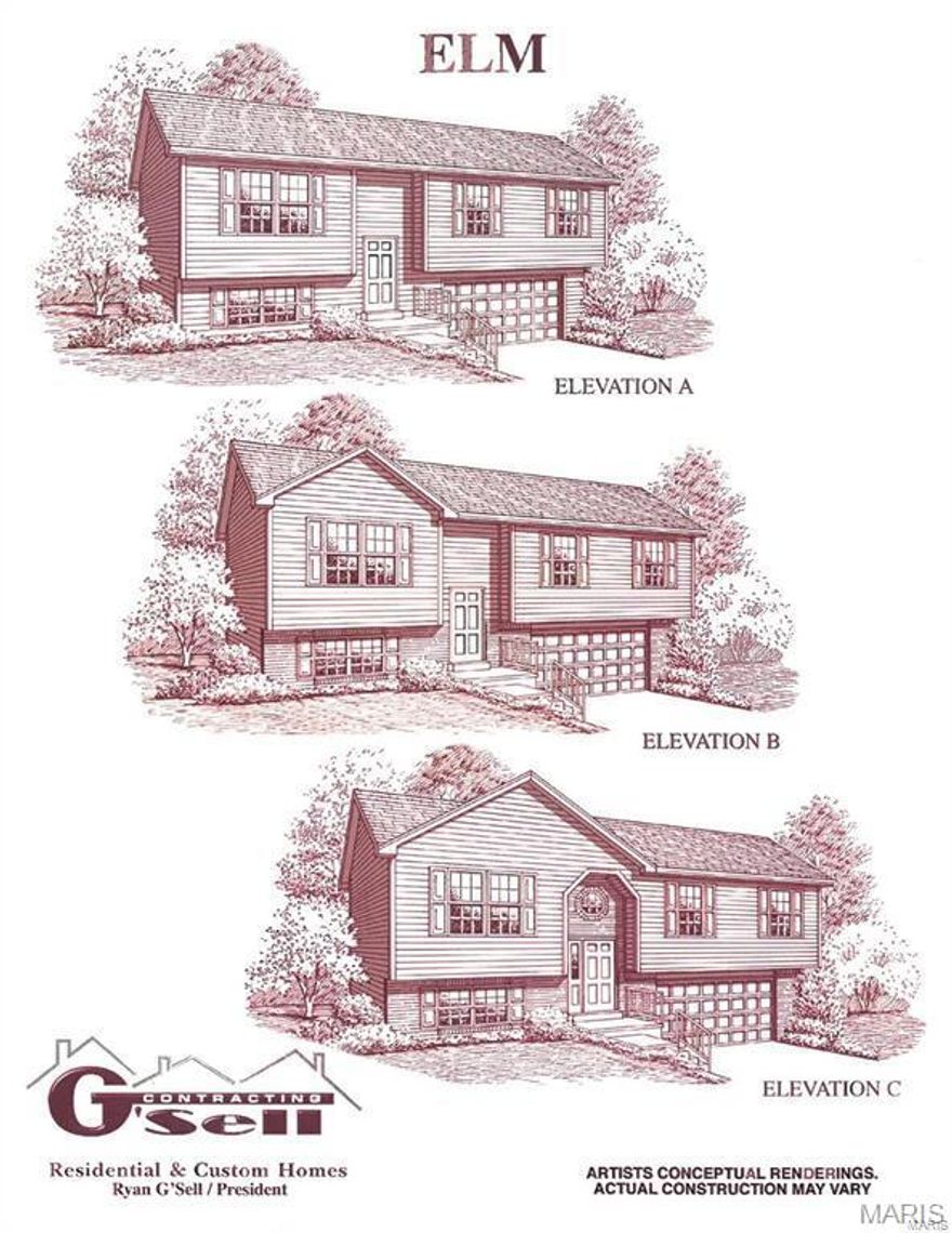 Twelve Oaks in Pevely, where quality and affordability unite.
Offering several lots; walk-out, flat and cul-de-sac lots available. Lots back to trees and common ground with great views!
Choose from 4 models, The Elm, a split foyer, w/1,250 sq. ft. 3 bed, 2 b, 2 car garage, The Del Rio, a ranch, 1,272 sq. ft. 3 bed, 2 bath, 2 car garage. The Cypress, a ranch,1,426 sq. ft. 3 bed, 2 bath, 2 car garage and The Red Bud, 2 story, 2,054 sq. ft. 4 bed, 2.5 bath, 2 car garage

Many options to choose from. Vaulted Ceilings, Custom Fireplace, Custom flooring, finished basements and much more!
2//10 Warranty available, underground utilities and 2 pages of standard features.

We are truly a custom builder.

Ideal location, minutes from 55, shopping, restaurants and more!