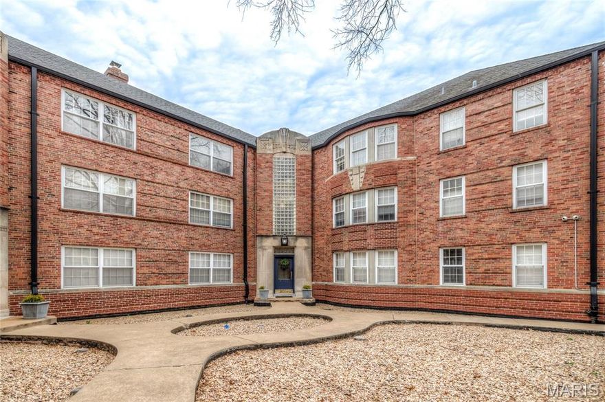 Welcome to this beautifully updated condo in the heart of Clayton, set in a well-maintained and highly desirable building. Perfectly located near top-rated schools, shops, restaurants, and major highways, this home offers both convenience and comfort. This spacious first-floor unit features 2 bedrooms and 2 updated full baths, with a thoughtfully designed layout. The gracious living room showcases warm wood floors and a cozy fireplace, seamlessly flowing into the dining area—ideal for both relaxing and entertaining. The generously sized updated kitchen comes fully equipped with all the appliances you need, along with a charming breakfast nook perfect for casual dining. Two well-proportioned bedrooms and two full bathrooms complete the space, offering comfort and flexibility. Additional highlights include two parking spaces and convenient access to laundry just downstairs, with your own washer and dryer and large storage unit. Enjoy living in a wonderful building in a premier location—an excellent opportunity to be part of the Clayton school district. This is truly a must-see!