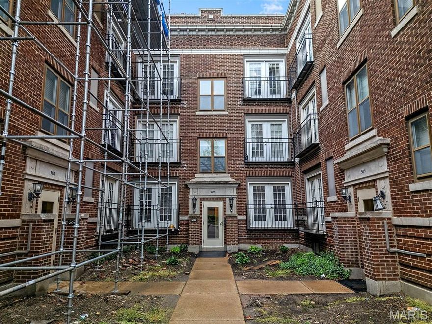 If you are looking for a walkable condo, steps from Forest Park and less than 2 miles from Wash U, this is the place for you!  This condo has two bedrooms and one full bath, an updated kitchen, spacious living room, an in unit washer and dryer and 2 parking spaces.  Recent updates include:  New cabinets in the kitchen, new countertops, all new appliances, a new furnace, a new hot water heater, and a new vanity, mirror, and toilet in the bathroom.  Priced at 115K, this place makes for a very nice mortgage payment.  If you put 5% down, your monthly payment would be around $850+$563 condo fee = $1413.  With a roommate that's only $706 -- Not bad at all (mortgage payment may vary based on interest rates + credit scores)!  If you have questions or would like a showing, please text me 618.535.5366.