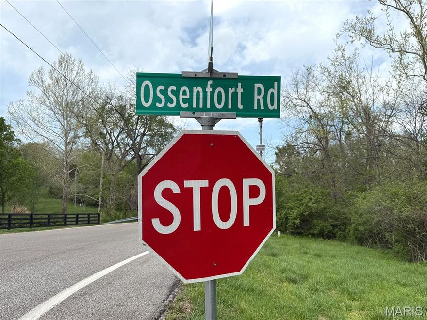 Welcome to 2500 Ossenfort Rd.  This 25.88 Acre site is half meadow and half trees.  The future of this land could be as an Equestrian Estate because of the acres of open pasture.  It also has potential as a future development with multiple custom homes.  This large parcel has ample road frontage with multiple locations to access it.  There is a Pond on the property that may be spring fed.  This parcel is not in a subdivision, so no HOA, no Trustees, no annual fees, no Indentures, and no building restrictions.  Friendly horse named Osage is on site.  There is a creek on the property so between 10%-20% is flood plain where homes should not be built.    A boundary adjustment, a survey, a new legal description, and recording a new Tax ID will be needed.  Multiple signs are around the frontage.  The property does have a barbed wire fence in most locations.  Be careful when crossing. Aerial View and Plat in images and attachments.  If you have house plans bring your own builder.  Listing Agent is available to walk the property if you prefer a walking tour.  3 Properties can be sold separately or together.  1. MLS #26022357-2500 Ossenfort Rd, 2. MLS #26022349-19142 Hardt Rd., 3. MLS #26022324-19201 St Albans Rd.