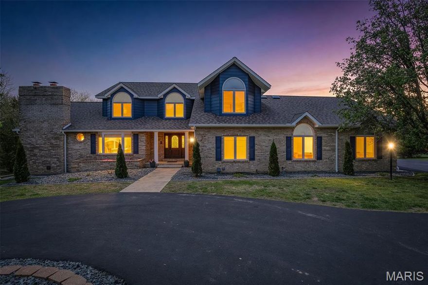 Expansive 5 bedroom home with 4.5 baths in prestigious gated subdivision outside of Farmington.  Winchester Hills is a highly sought area for privacy, beautiful landscapes and magnificent homes.  This expansive home offers a circle drive, 3 car side entry garage, newer low maintenance deck and stocked pond with an abundance of deer that frequent the property.  Interior is impressive too!  Beautiful kitchen adjacent to family room with fireplace.  Separate dining room, sunroom, formal living room full of windows with a fireplace that spans the full 2nd story wall, and huge main bedroom ensuite.  Upstairs has an office, 3 bedrooms and 2 baths.  Finished walkout basement has a rec room, family room with 3rd fireplace, bedroom, bath, and bar area.  Ideal home for entertaining.