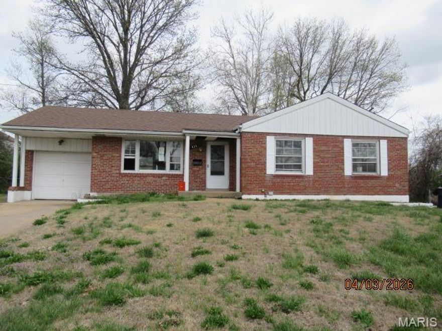 Here's your opportunity! Brick ranch in process of rehab that needs completion. As-is, bank-owned. Bring your investors and flashlight! Come take a look!