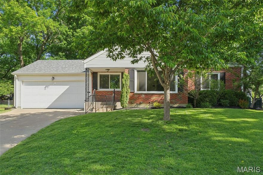 Charming three-bedroom, one-bath home featuring refinished hardwood floors and an open living and dining room combination. A large picture windows in the living room fills the home with abundant natural light. The spacious updated kitchen offers lots of cabinet and counter space, new porcelain flooring, gas oven, reverse osmosis water filtration, and a new garbage disposal. Remodeled bathroom (2024) and new windows throughout (2026) provide modern comfort and energy efficiency. The finished basement with recreation and a bar area creates the perfect space for entertaining or relaxing. Step outside to a beautifully manicured park-like yard with a large backyard, mature shade trees, patio ideal for BBQs and gatherings, storage shed, and a two-car garage for added convenience. The new owners will love the convenience of being close to highways, parks, Community Center, and tons of great restaurants.