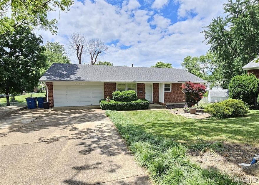 Finally!!!  This is the house and large lot you have been waiting for!!!   What a location, in Affton School District, this house sits nicely at the end of a cul-de-sac!!  This amazing 3 Bedroom, 2 Bath home on over 1/3 of an acre landscaped lot is ready for its new owner/s.   Meticulously maintained, this 4 sided brick home with brand new roof as of May 21st is ready for its new owners.   Freshly painted, this traditional ranch style home boasts a 2-car garage, main floor laundry (in the garage), large great room with built-in shelves, 3 bedrooms and 2 full baths (including a full primary bathroom) all on the main floor, full walk out basement, newer upgraded 200amp electric service (with breakers), a huge deck overlooking the amazing fenced backyard with old St. Louis bricks as pavers, a large shed with gardening tools included,   More landscaping rock, edging, sod is coming soon, weather permitting.   Call agent for details.