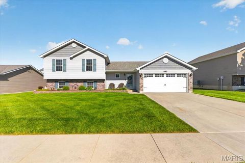 Photo of 443 Prairie Creek Drive, Wentzville, MO 63385 (MLS # 26029889)
