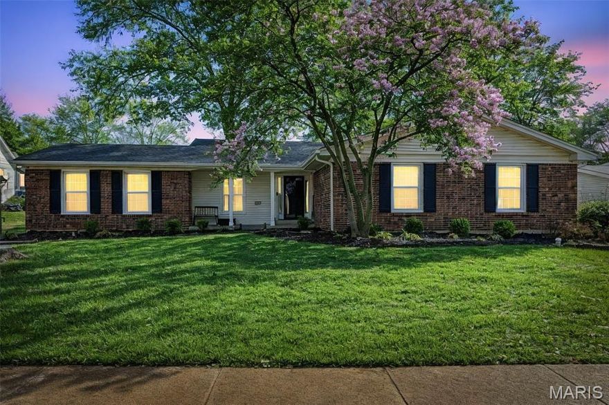 Rare opportunity to own stunning Ranch in sought after Woodsmill neighborhood! As you enter you will be wowed with the open concept floor plan that is perfect for gatherings. The main level features stunning family room with floor to ceiling  brick fireplace as focal point. Additional sitting area and separate dining room are an entertainers dream. The eat in kitchen has custom cabinets and ample storage space along withstainless steel appliances. The sprawling ranch features 4 bedrooms and two full baths on main level with spacious primary en-suite. The finished lower level has huge rec/area and wet bar along with additional sleeping area and full bath. Basement has additional storage area that is a must see! Upgrades include new furnace, fresh paint, new flooring on main level, newer water heater and brand new sky light. This one will not last so book today!