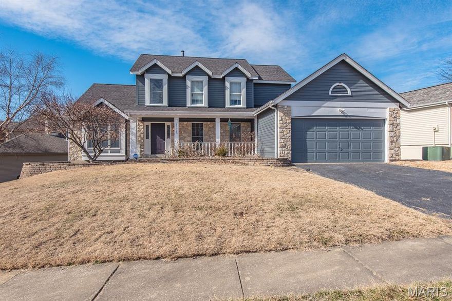 * PRICE IMPROVEMENT* Rare opportunity to own an outstanding 1.5 story home in Regal Green subdvision! A gorgeous 2 story foyer and bright open living room w/floor to ceiling fireplace & vaulted ceilings & skylights invites you in.The dine in kitchen is ready for you to update to your liking. New neutral counter top. French doors from the kitchen lead to the deck that overlooks a peaceful level lot. The main floor has a spacious formal dining room & master bedroom suite w/large walk in closet. Master bath includes double sinks, ceramic floors, walk in shower & separate tub. The upstairs has 3 big bedrooms, a full bath & adds character to the home w/built in phone booth. Special woodwork along the catwalk & throughout the entire home. The meticulously finished walkout basement is perfect for entertaining at the built in bar or going outside to grill on the deck and enjoy the outdoors! Added bonus to this first class home is the amenities that are included in the subdivision-clubhouse, pool & tennis courts.