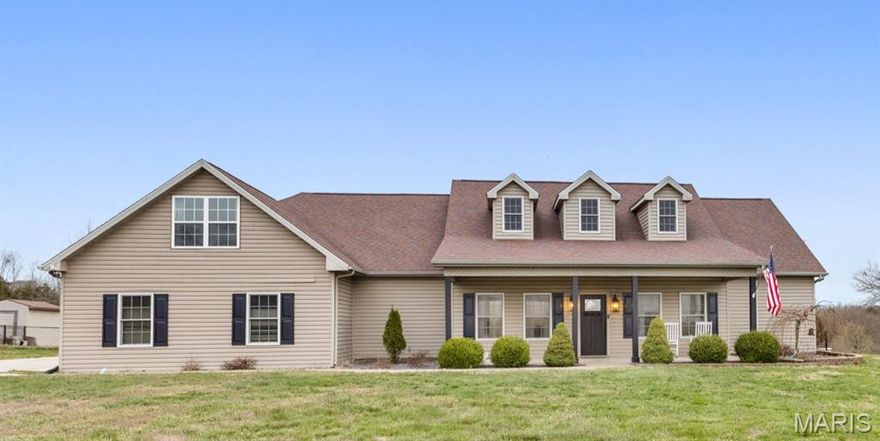 Hard-to-find property just minutes from Farmington! This beautiful 3,000 sq ft home sits on 20 acres and features a stocked pond and abundant wildlife with an established food plot. The open layout includes a centrally located kitchen with granite countertops, hickory cabinets, center island, breakfast bar, and double oven. The living area features a cozy gas fireplace and a large 700+ sq ft family room with storage and a roughed-in bath. The private master suite includes a walk-in closet that doubles as a safe room with phone and ventilation. Recent updates include a new well pump, water heater, updated upstairs office, and renovated main bathroom.

Enjoy relaxing or entertaining on the covered back porch overlooking the pond, and scenic acreage, or take in the views from the covered front porch. The perfect addition to this beautiful home is the brand new 40x56x14 shop with concrete foundation and two 10x16 overhead doors provides excellent storage or workspace for all of your outdoor needs. 

The land has been cleaned up and is ideal for recreation or hobby farming, featuring a large wild blackberry patch, apple trees, and grape vines. Perfect blend of privacy, nature, and convenience close to town. Call today to setup your personal viewing!