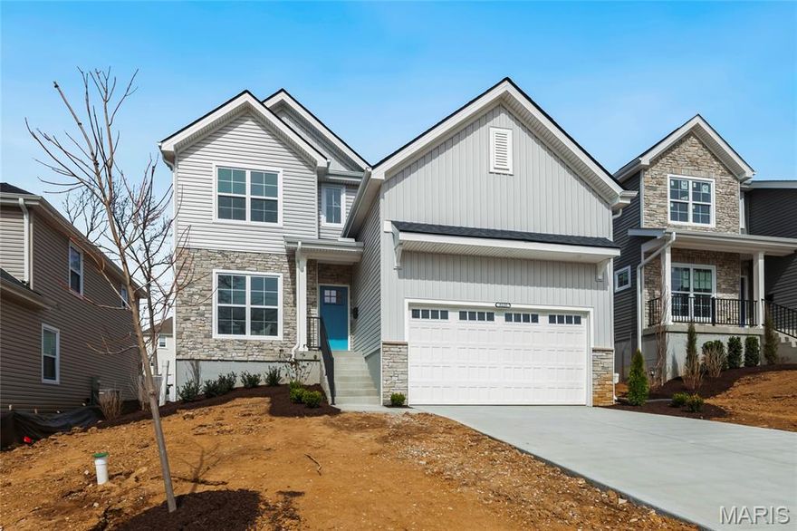 Spectacular newly built custom 4 bedroom, 2.5 bathroom, 2275 sqft, two-story home with an open floor plan, built by Kingbridge Homes.

Highlights include: front entry 2-car garage, 9ft pour foundation, bright and airy with 9ft ceilings, luxury vinyl plank flooring throughout the first and second floor, 5 1/4” base throughout the house and panel molding in the office/dining room!

Kitchen and butler's pantry features 42” cabinets, quartz countertops, KitchenAid stainless appliances including gas range, dishwasher, microwave and vented hood; opening to the spacious family room with 36" gas direct vent fireplace and custom mantle. Entry from garage has built-in cubbies!

Second floor laundry room. Spacious primary suite has two large walk-in closets, soaking tub, separate 54" shower, enclosed toilet area and a double vanity.

Private rear yard with 14" x 20" concrete patio and a great lot. This home is perfect for entertaining family & friends. Location could not be better – convenient to restaurants & shops, Schools, community center, and county parks - easy access to highways.