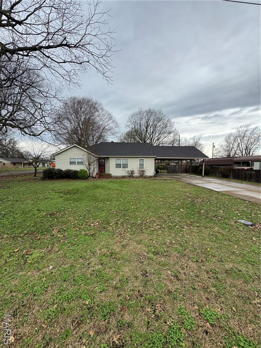 Check out this 3-bedroom home in Steele! The property is over 1,400 square feet. The property has an oversized carport and fenced in back yard. All bedrooms are spacious with ample closet space! This property has been well maintained and is ready for new owners!