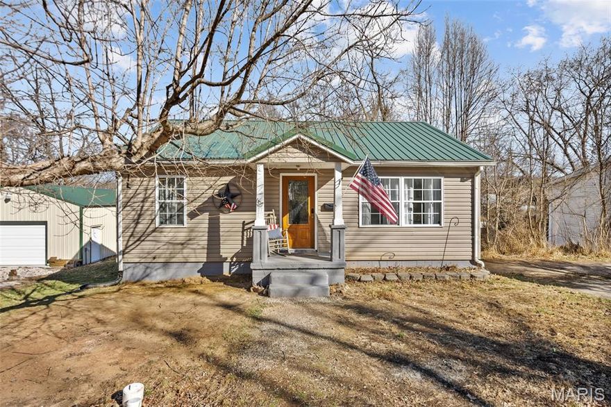 Welcome to this charming 2-bedroom, 1-bath home located in Potosi, offering comfort, updates, and room to grow. The home features new flooring throughout and an updated kitchen complete with stainless steel appliances. A full, unfinished basement provides excellent storage. Outside, you’ll appreciate the new detached garage with a concrete floor and electric—perfect for parking, a workshop, or hobbies. Situated on a double lot, the property offers a spacious backyard ideal for outdoor enjoyment. Conveniently located just a short drive to schools and downtown shopping. Call today to set up your private showing.