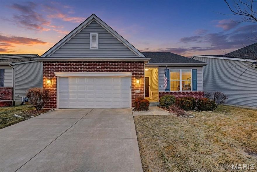 Welcome home to this beautifully maintained ranch just minutes from Wentzville's shopping and dining! Step inside to find a spacious and inviting split-bedroom floor plan designed with everyday living in mind. The updated kitchen (just a few years old!) features modern finishes, stylish updated lighting, and plenty of cabinet and counter space to make cooking and entertaining a breeze. The layout flows effortlessly into the dining and living areas, creating an open yet cozy feel. The private primary suite is tucked away from the secondary bedrooms, offering a true retreat at the end of the day. Enjoy a spa-like en-suite bath complete with a walk-in shower, relaxing soaker tub, and an oversized walk-in closet with ample storage. On the opposite side of the home, you’ll find additional bedrooms and a full bath, ideal for family, guests, or a home office setup. A separate mudroom and dedicated main-floor laundry add everyday convenience and help keep life organized. Downstairs, the huge unfinished basement is a blank canvas ready for your vision. With generous square footage, it offers endless possibilities-create a recreation room, home gym, additional bedrooms, media space, or all of the above. Whether you need more living space now or room to expand in the future, this basement delivers flexibility for a variety of buyers. Outside, enjoy a flat, fully fenced backyard perfect for pets, play, or hosting gatherings. The lawn irrigation system makes maintaining a lush yard simple and stress-free. Located in a walkable subdivision featuring an incredible playground and scenic pond, this home offers both neighborhood charm and community amenities. If you’ve been looking for a ranch home that checks all the boxes (layout, location, and potential) this Wentzville gem is ready to welcome you home!