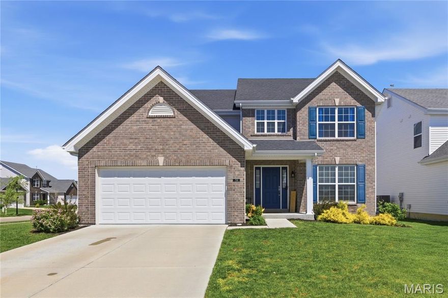 Welcome home to this spacious 4 bedroom 2.5 bath gem in desirable Charlestown Place. Perfectly positioned on a corner lot near the park, lake, and new schools, this home combines location and lifestyle. 
Enjoy peace of mind with a double HVAC system for efficient year-round comfort and stylish, low maintenance LVP flooring throughout the main living areas. The luxury master bathroom offers a true retreat with upscale finishes your love coming home to.
Inside you'll find an eat in breakfast area for casual mornings and a walk-out patio that opens to the fenced yard, ideal for entertaining or relaxing. The partially finished basement offers tons of extra potential with a rough-in for a future bathroom and an egress window already in place for a 5th bedroom or office. 

Seller is *not* including refrigerator, washer, or dryer in sale.