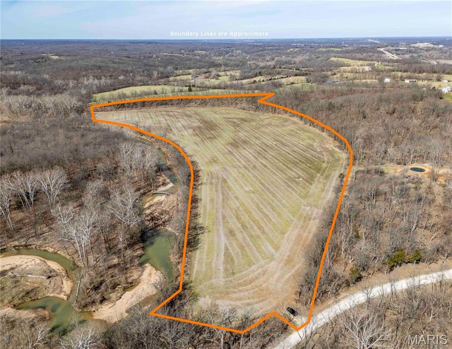 This 30-acre property in Pike County, MO, features approximately 27 acres of productive farmland, making it an ideal investment for farmers or investors. The land soil types include Dameron and Tice.  Most of the acreage is tillable, while the balance consists of wooded edges that provide a natural buffer. With levee protection along the south boundary, this land is not only suited for agriculture but also offers hunting and recreational potential. Ranacker Conservation Area borders to the south. Rural water access is located at the end of State Highway RA. Access the property via Pike County Road 9058. 3.5 miles from Frankford and 12 miles from Bowling Green.