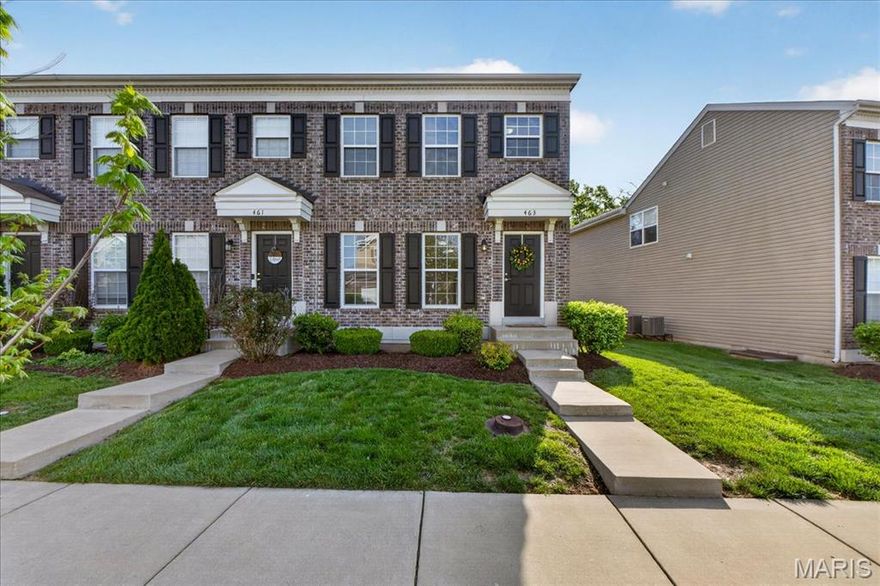 Welcome to 463 Wild Oak Drive, located in the Villages of Springhurst community and the Wentzville School District. This home showcases thoughtful improvements throughout along with access to amenities that support both comfort and convenience.  Step inside to find LVP flooring flowing throughout the main level, complemented by a refreshed dining light fixture that adds a warm, modern touch. The kitchen has been enhanced with updated cabinetry, quartz countertops, a new stainless steel sink, new subway tile backsplash, and a full appliance package including a Samsung refrigerator, microwave, brand new electric stove with warming pad and self cleaning feature, and dishwasher, creating a space designed for both everyday living and entertaining. The powder room includes a new vanity top and an elongated water closet. Upstairs, you will find newer carpet with extra heavy padding, adding comfort throughout the second level. The loft area features a ceiling fan with light, offering flexible space for a home office, lounge, or additional living area. Additional features include a Honeywell Smart WiFi thermostat, recently maintained HVAC system, and an LG washer with a 10 year warranty and automatic load balancing.

Residents of the Villages of Springhurst have access to community amenities including a pool, playground, and common ground areas. 
The HOA provides exterior maintenance including roof coverage, lawn care, snow removal, and upkeep of common areas, allowing for a low maintenance lifestyle without the day to day upkeep. Not only that, this home is conveniently located right outside of local groceries stores, restaurants, shopping, HWYs 64/40, 364 and 70!
