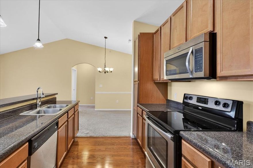 Third-floor unit with vaulted ceilings! This well-maintained 2 bed, 2 bath condo offers 941 sq ft of bright, open living space with a functional layout perfect for everyday living or entertaining. The primary bedroom is complemented by a full, detached bathroom, while the second bedroom is ideal for guests or a home office.

Enjoy low-maintenance living in Bridgewater Cove with access to a pool and fitness center. Conveniently located near major highways, shopping, and dining, and within the Mehlville School District. A great opportunity for an owner-occupant or investor alike.