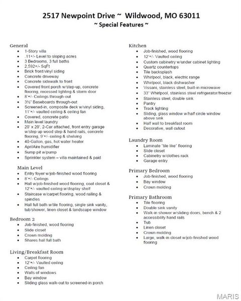 Tiny photo for 2517 Newpoint Drive, Wildwood, MO 63011 (MLS # 26004923)