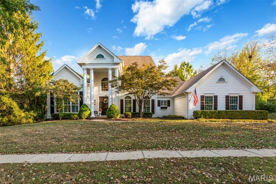 Showings begin at Happy Hour Open House on Thursday, 10/16 from 5-7pm. Prepare to be impressed by this absolutely stunning 1.5 story home, perfectly situated in the highly sought after Greystone Manor subdivision. Fully renovated inside and out, this 5 bedroom, 4.5 bath residence combines timeless elegance with modern luxury. As you step into the grand two-story foyer, you’re greeted by a beautiful curved staircase and an open floor plan that flows seamlessly throughout the home. Just off the entry, a private office and formal dining room lead into the sprawling living room filled with natural light and expansive bay windows overlooking the backyard pool oasis. The updated kitchen and adjoining hearth room feature vaulted ceilings, large windows, and access to the spacious deck all perfect for entertaining or enjoying serene views of the private backyard, sparkling pool, and lush landscaping. The main level primary suite offers a peaceful retreat with large walk-in closet, picturesque backyard views, and a beautifully updated full bath, renovated fall 2025, with dual vanities, shower, soaking tub & brand new shower. Upstairs, you’ll find two generously sized bedrooms connected by a Jack and Jill bath, along with a fourth ensuite bedroom overlooking the backyard. The recently renovated lower level is ideal for gatherings, boasting a large family room with wet bar & fireplace, 5th bedroom, full bath, theater room, exercise room and walkout access to the covered patio and pool area. Additional highlights include a 3 car garage, plantation shutters, composite deck, and a prime location within walking distance to Chesterfield Elementary. This exceptional property truly has it all including luxury, location, and lifestyle, making it the perfect place to call home.
