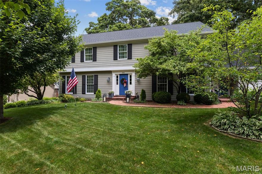Est. 1980 Welcome to this two-story center floor plan Colonial Home in Webster Forest with over 3000sq ft. Offered for the first time since it was built, this lovingly maintained 4-bedroom, 2.5-bath home reflects decades of pride & care from its original owners. Nestled in the heart of Webster Groves, it’s a rare opportunity to own a home with history, heart, and room to grow. Step outside to a beautifully landscaped backyard retreat featuring a screened-in porch and classic brick patio—ideal for morning coffee, evening cocktails, or weekend gatherings. The spacious eat-in kitchen is perfect for casual meals and conversation with a large pantry and lots of cabinet space. The formal living & dining rooms offer elegant spaces for entertaining. The family room with gas fireplace and custom built-in bookcases will be your favorite place to relax while enjoying the fabulous natural light from custom windows. & main floor laundry adds everyday convenience, and the finished basement provides flexible space for a media room, home office, or playroom. The master suite is spacious with room for a sitting area, walk-in closet, and full bathroom. Three additional bedrooms and full bath complete the upper floor. The attached 2-car garage provides easy access and additional storage. Located on a quiet street in a sought-after neighborhood known for its charm, top-rated schools, and strong community feel. Experience the magic of Webster Groves.