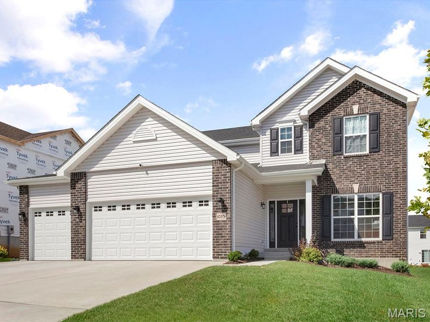 Introducing the brand-new Nottingham 2-story home by McBride Homes! With 4BR and 2.5BA, this home is ready now! Featuring 3-car garage, 9’ ceilings, 6’ windows, & upgraded wood laminate flooring throughout the main level. The kitchen is a showstopper w/quartz countertops, 42” Winstead Burlap cabinets, island with breakfast bar, & stainless steel GE appliances. Perfect for relaxing or entertaining, it also has a spacious great room w/a wall of windows, plus formal living & dining rooms off the welcoming foyer. Upstairs, the primary suite includes a walk-in closet, separate shower, & large tub, along w/3 additional bedrooms, a hall bath, & a loft. Dual zone HVAC! Extras include 2-panel white interior doors, powder room, matte black fixtures, LL ¾ bath rough-in & more! Windswept Farms offers Rockwood Schools, Jeff Co taxes, and great onsite amenities! Enjoy peace of mind with McBride Homes' 10 year builders warranty and incredible customer service! Similar photos shown.