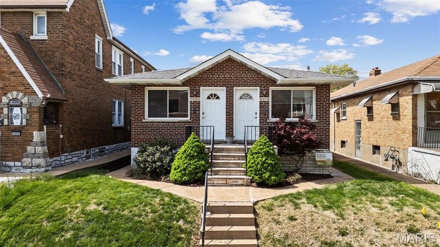 (c.) 1957: Welcome to this solid, all-brick ranchette-style duplex in the lovely tree-lined Northampton Neighborhood! TWO BEDROOMS on EACH SIDE! Side-by-side ranch units means ONE-LEVEL LIVING & very few stairs! Fantastic, comfortable & easily rentable floorplans that feature 2 TRUE PRIVATE BEDROOMS in both units, each with great closet space, too. There are no walk-through / pass-through style "shot-gun" bedrooms to be found here! Enter into a large, bright open living room with clean lines and real-deal oak hardwood floors. A spacious eat-in kitchen features white retro "Geneva" metal cabinets, newer appliances and pantry closet. Down the hall, find a full bathroom w/linen closet, then 2 bedrooms that each feature double sliding door closets. Some newer windows in each unit as well. Both units feature forced air heating and central AC! Bonus is that each side includes a private, tall, clean (and potentially finishable) lower level for added space, laundry and storage. Outside, find a super low maintenance exterior, a level back yard, and a 2-car parking pad area. Quiet alley access out back (this building does not back to a busy road/commercial property). Kept in the same ownership for over 25 years and has been super easy to rent, making it a no brainer to add to your rental portfolio! Or, live in one side and let your tenant pay the lion's share of your mortgage for you! Unit one is vacant now for showings — perfect for either an owner occupant to reside, or an investor to place your own tenant! One year Choice Home Warranty Included!