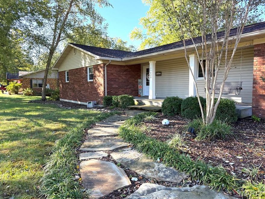 Welcome home! This spacious 4 bedroom home with a bonus room features and updated kitchen with stainless steel appliances, a commercial refrigerator & freezer, gas stove, bar seating & a convenient coffee bar with 2nd sink.  Step outside to enjoy a beautifully landscaped yard with a rock walk way to the front door.   There is a stunning backyard oasis with a 28ft round above ground pool surrounded by a white vinyl fence both were installed in 2023.  Full walk out basement and whole house water filter included. All on 1.30 acres in a prime location near Hidden Trails Country Club