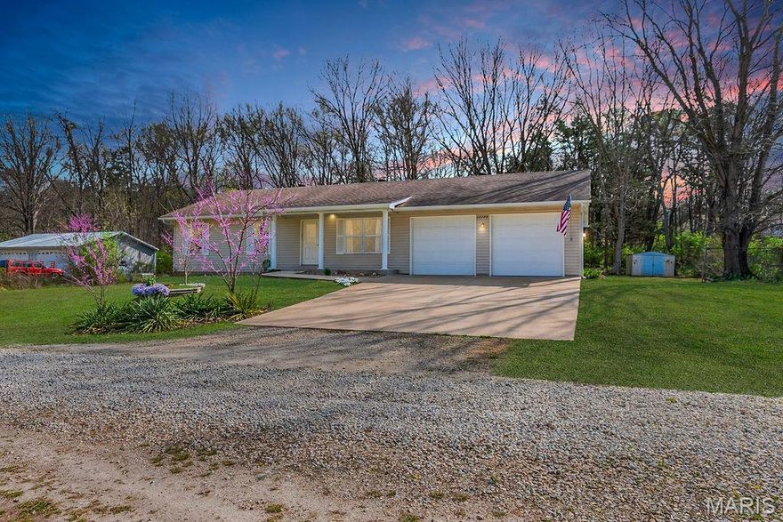 Welcome home to this charming 3 bed, 2 bath property set on nearly 2 acres of level ground. Built in 2010 and featuring a full basement, this home offers room to grow and space to breathe. An oversized garage with 8-foot-tall garage doors provides ample room for larger vehicles, equipment, or extra storage. All appliances stay—including the washer and dryer—so you can move right in and start enjoying the quiet surroundings. Priced to sell and ready for its next chapter!!