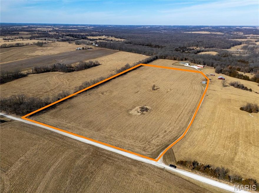 Whether you want to keep this ground in crop production, convert to pasture or habitat, and build your custom home, this parcel easily accommodates both and more. With 20± acres of generally level land, the possibilities are endless. Electric at the property and there is a 20 x 20 shop on the property for storage. With only two parcels available (20± acres and 13± acres), there is no HOA and light restrictions are minimal, but enough to protect your investment. Only 20 min to Bowling Green and Eolia and an hour to Chesterfield, this property is great opportunity. Call today!
