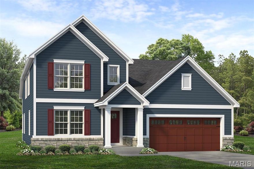 The MADISON 2 CAR by McKelvey Homes. BASE PRICE on elevation WB*. The Madison 1.5 story offers 2,369 sq ft, 3 bedrooms, 2.5 baths. On the first floor, the foyer opens to a formal dining room and into the main living area. The Kitchen features a large eat-in island, walk-in pantry, butler's pantry, and connects to the breakfast area and family room. The Owner's suite is located on the main level with a walk-in closet and private bath. Off the garage entrance, you'll find the laundry room. Upstairs, you'll find two additional bedrooms, a full bath, and a loft that can be used as a second living space. Customize this home to fit your needs.