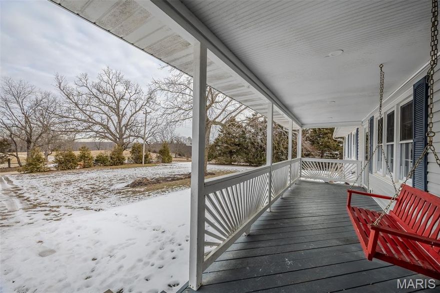 Country living 3 bed/2 bath on 1 acre just 3 minutes from the golf course and 10 minutes to Bennet Springs Park.  Inside find freshly painted walls, beautiful hardwood floors, stainless appliances, a large kitchen with pantry, a nice mud/laundry room with a doggy door out to the fenced yard, and an F5 tornado storm shelter in the garage!   There's also a 30x30 shop, raised garden beds, a chicken coup, and a doghouse/run attached to shop.  Purchase now and you're going to be pleasantly surprised this Spring when the flower beds come alive.