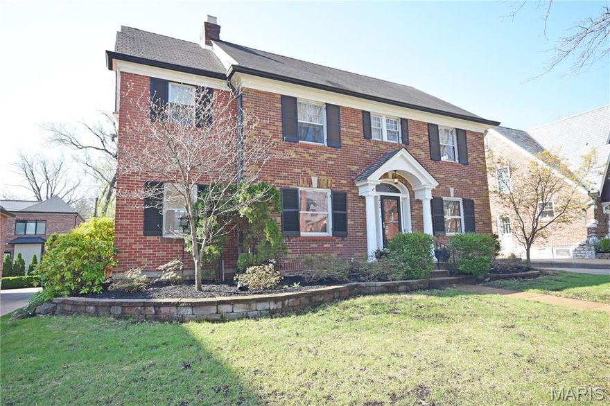 Experience Clayton living at this remarkable Moorlands residence. Step Inside to freshly refinished hardwood floors and plentiful natural light.  The main level is designed for modern living with an open dining room/kitchen floor plan. It features a spacious living room centered by a cozy fireplace, leading to a large, private office/sunroom with separate entrance and coved porch. The open kitchen, equipped with premium stainless steel appliances and solid surface counter tops. Retreat upstairs to the primary suite, featuring a European style bath with heated floor, separate shower including a custom walk-in closet and laundry area. Two additional bedrooms and a full bath complete the second level. For even more versatility, the expansive finished potion lower level has a heated floor, full bath, wet bar and walk-out. The Lower level could be converted to an additional bedroom suite.  The unique two car garage has a full apartment style room on the second level including a kitchen and full bath with separate HVAC. The home is equipped with solar panel to help reduce the utility cost. There is a 30 Amp 240 Volt electrical receptacle on the side of the home for charging your EV. This home offers so much flexibility and convivence in one of the most sought after school districts in Saint louis. This home is conveniently located to most all the shopping or entertainment you desire. First available for showings on Friday, contact your agent to schedule a tour.