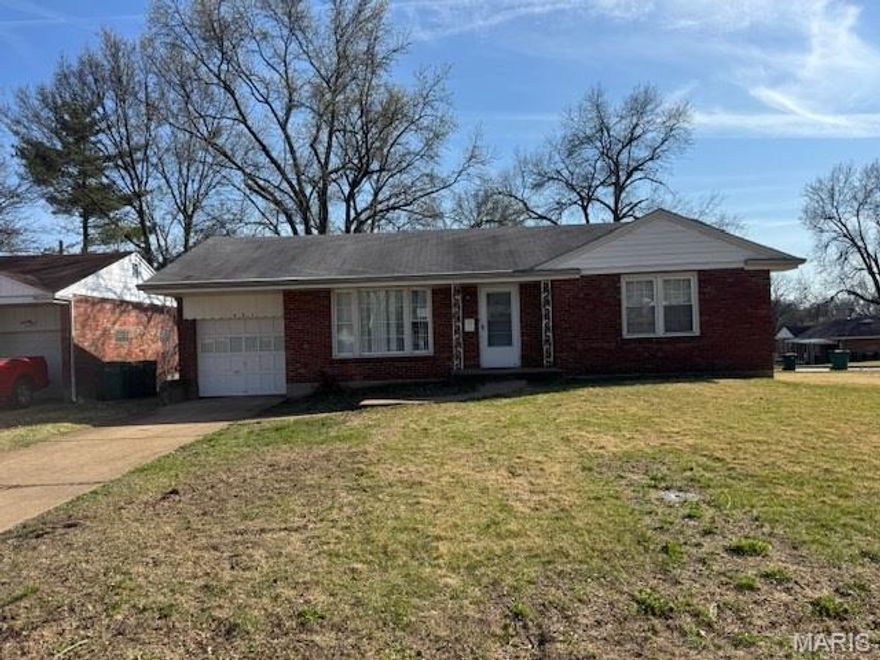 Don’t miss this spacious brick ranch-style home offering over 1,200 square feet of living space, featuring 3 bedrooms, a full basement, attached garage, and a nice sized yard providing plenty of room both inside and out. Ideally located near major thoroughfares with convenient access to shopping, dining, and everyday amenities. Ready for your personal finishing touches, this home offers solid potential and excellent value.