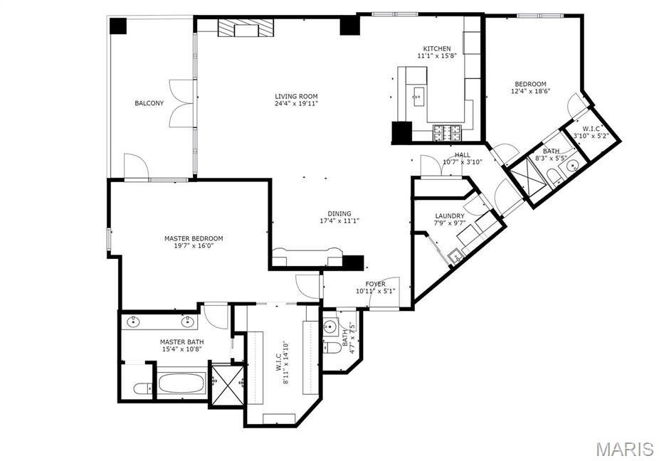 Clayton, Missouri 63105, United States, 2 Bedrooms Bedrooms, ,3 BathroomsBathrooms,Residential,Active,200424