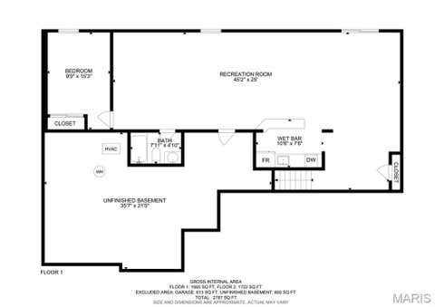 Tiny photo for 1833 Westlake Court, Pacific, MO 63069 (MLS # 26046469)