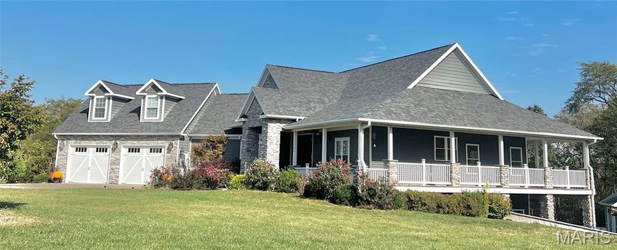 Stunning Home on 3 Scenic Acres in Clear Creek Subdivision. Tucked away at the end of peaceful Lela Lane, this remarkable 4-bedroom, 3-bathroom home with a bonus room offers the perfect blend of luxury, space, and privacy. Situated on 3 acres in Clear Creek Subdivision, this property is an ideal retreat just minutes from town. Step inside to soaring vaulted ceilings and a striking stone fireplace that anchors the spacious living area. The gourmet kitchen features granite countertops, high-end stainless steel appliances, and a room just off the kitchen—perfect for a home office, craft room, or play area. There's an additional bonus room just upstairs off the kitchen that would be easily converted to another bedroom or hobby room. Each bedroom offers generous walk-in closets, while the primary suite provides a private haven of comfort, with double sinks, an enormous walk in closet and a jetted tub. The finished basement expands your living space with 2 additional bedrooms, another hobby room or sleeping room, a bathroom and also a concrete safe room—reinforced on all sides, including the ceiling—for peace of mind in any weather. Enjoy outdoor living at its finest with a wrap-around porch, an in-ground pool, and a charming pool house complete with an outdoor shower—ideal for entertaining or relaxing with family and friends.
Whether you're hosting, unwinding, or exploring nature, this home offers it all in a serene, scenic setting. Let's not forget to mention the backup gas generator and that the roof was replaced in 2023.  Luxury homes like this don't hit the market often. Call today to schedule your showing!