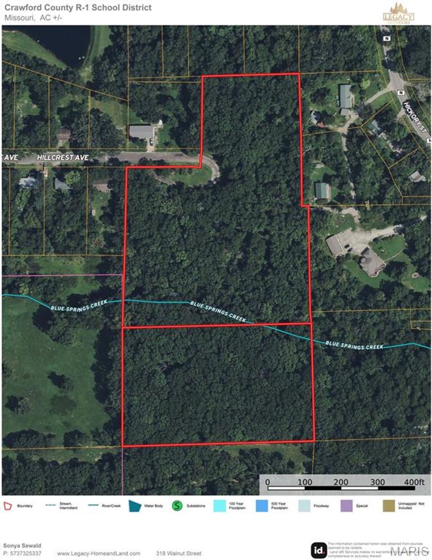 Discover the perfect blend of privacy, nature, and convenience with this rare offering—10.5 wooded acres across two separate parcels, ideally located at the end of a quiet cul-de-sac in Bourbon. Tucked into a fully wooded setting, this land offers the peace of “out of town” living and recreation while still being in the city limits and providing easy access to public utilities.

Blue Springs Creek runs through the property, adding appeal for outdoor enthusiasts, nature lovers, and anyone who appreciates a beautiful, healthy ecosystem right in their backyard.

The rolling to hilly acreage offers potential for a custom-built home with walk-out basement possibilities and the opportunity to be surrounded by land that supports natural wildlife activity.

Whether you're looking for a private retreat, exploring development possibilities, or seeking a unique investment, this property provides natural beauty with the convenience of town amenities just minutes away. Opportunities like this don’t come often.