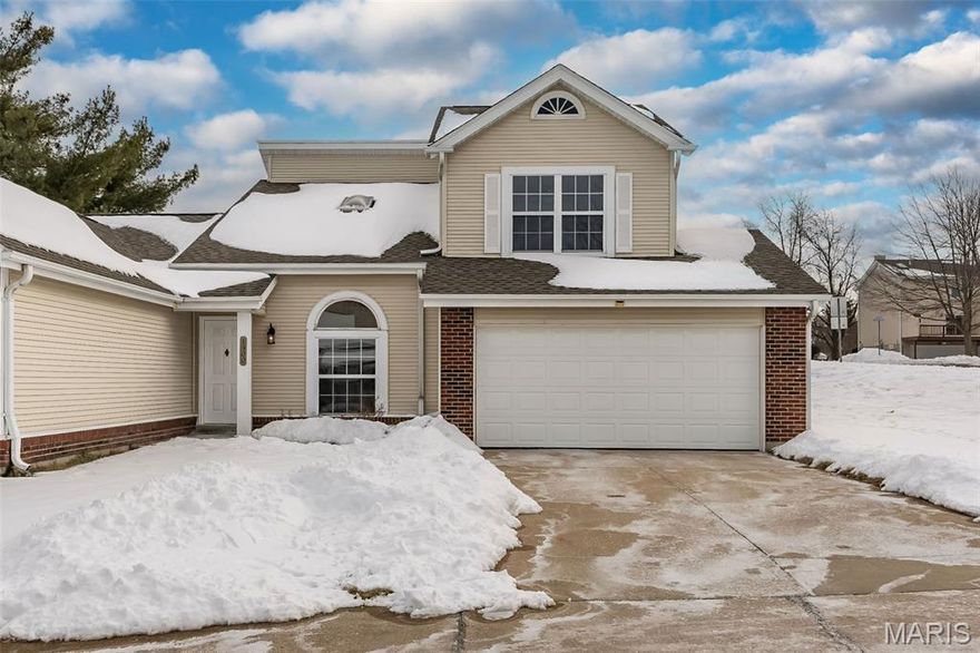 This updated end-unit townhome offers a great location with easy access to highways and shopping. Inside, enjoy a spacious two-story great room with new lvp flooring, fresh paint, and new carpet throughout. The kitchen features new SS appliances (2025) and a bright breakfast area. Main level includes a laundry room, updated half bath, built-in storage, and a two-car attached garage. Upstairs, the primary suite offers a walk-in closet and updated bath with separate shower and soaking tub. A large loft with skylights and built-ins provides flexible space and potential for a second bedroom. Relax on the back patio and enjoy beautiful sunset views rom primary bedroom. Move-in ready, ground-level end unit. New roof 2025