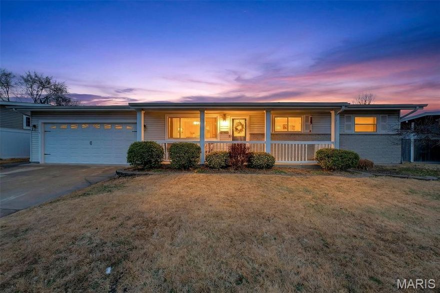 Welcome to this charming and well-maintained 3 bed, 2 bath home with a 2-car garage in the heart of Florissant! From the moment you arrive, you’ll appreciate the great curb appeal and inviting covered front porch — the perfect spot to enjoy your morning coffee.
Inside, the main level features hardwood flooring throughout, some fresh paint, and three nicely sized bedrooms with ample closet space. The full bathroom is conveniently located on the main floor. The spacious eat-in kitchen offers refinished hardwood flooring, a pantry, new microwave, gas stove, and plenty of cabinet space — ideal for everyday living and entertaining.
The partially finished lower level adds even more versatility with a full bathroom featuring a shower, two additional sleeping rooms, and a dedicated laundry area. Step outside to a fenced backyard, perfect for pets, play, or relaxing evenings outdoors. Additional updates include new exterior low maintenance pvc door jams and molding and a new garage door opener. The seller is motivated and ready for an offer! Showings begin 3/4 with an Open House scheduled for 3/7 from 11am–2pm — don’t miss your opportunity to make this home yours!