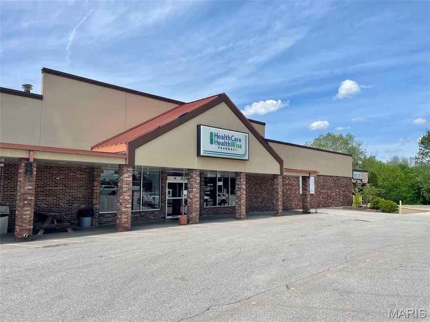 For Lease: 16,750 SF single or multi-tenant space in neighborhood strip center. Suitable for many uses. This former grocery store and pharmacy consists of 10,490 SF retail space on the main level, 1,140 SF office space on the mezzanine level, and a 5,120 SF warehouse with loading dock and on grade drive in door. Excellent off-street parking lot. Suitable for retail, office, warehousing, education, or health care uses.