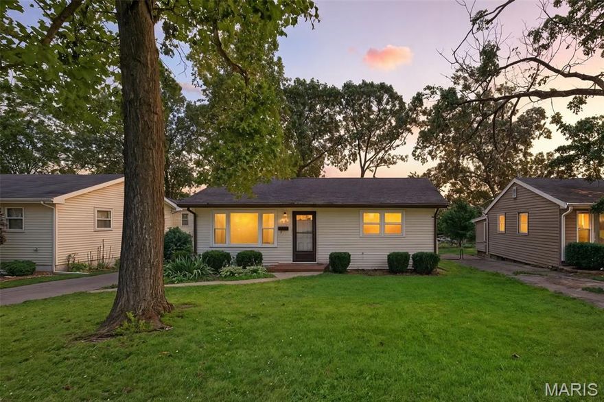 Welcome to 340 Hillcrest Blvd—an updated 3-bed, 1.5-bath ranch in the award-winning Parkway School District with unbeatable proximity to outdoor amenities. Just minutes from Schroeder Park—home to tennis courts, an amphitheater, playgrounds, and the Manchester Aquatic Center—you’ll also enjoy easy access to nearby Reber Park for more green space and recreation. Inside, enjoy the ease of one-level living with a vaulted-ceiling living room and a bright, functional kitchen featuring white cabinetry, tile backsplash, and durable laminate countertops. The generously sized primary bedroom offers an ideal retreat with radiant heat, its own window A/C unit, fireplace, and space for a sitting area or desk. Step outside to a large, fenced backyard with a private rear deck—perfect for morning coffee, weekend grilling, or evening relaxation. A freshly sealed extra-long driveway leads to a 2-car detached garage with plenty of space for vehicles and storage. Notable updates include a new gas stove (2024), 8 new windows (2025), new A/C condenser (2021), furnace (2007), and partial roof replacement (2021). Freshly cleaned carpets make this home completely move-in ready!