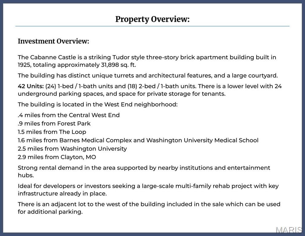 Visitation Park-49 - Residential Income